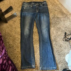 Miss-Me mid rise bootcut jeans. 30x-34x